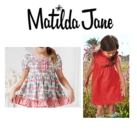 Bundle Matilda Jane Life is a Beach Top Heart to Heart Pearl Red Dress 4 - Picture 1 of 12